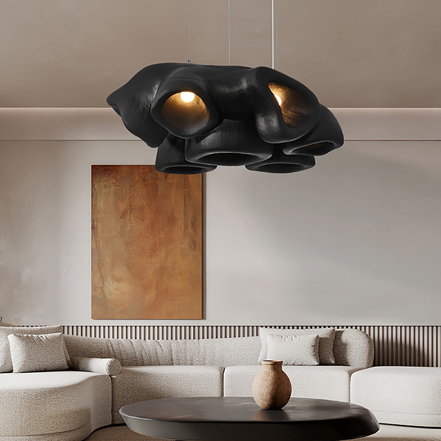 Cloud Modern Polystyrene Pendant Light-Neutral Decor