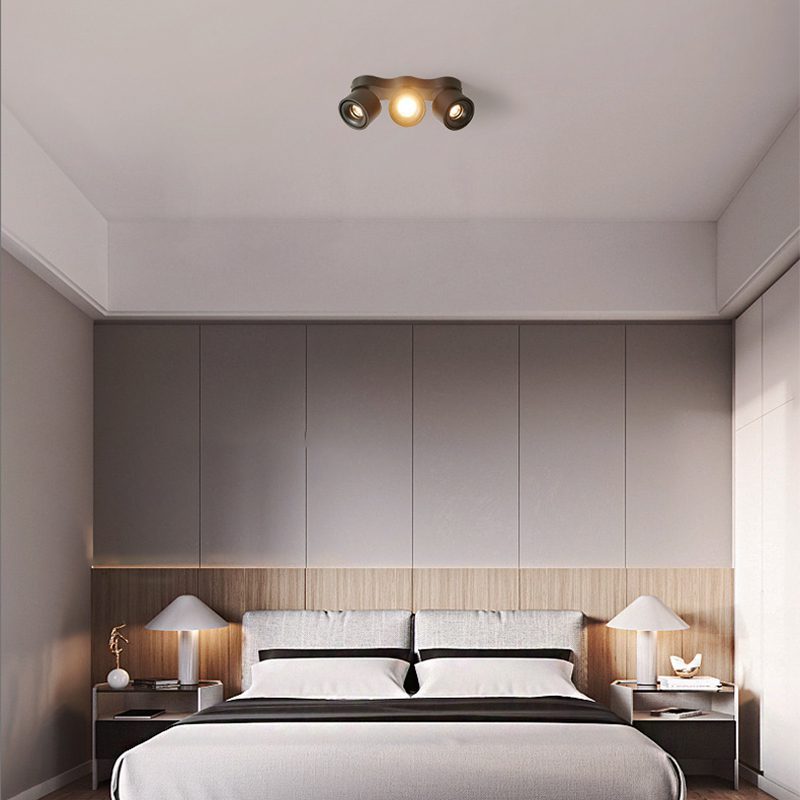 Nylaeara Three-heads Rotating Folding Ceiling Lamp-Neutral Decor