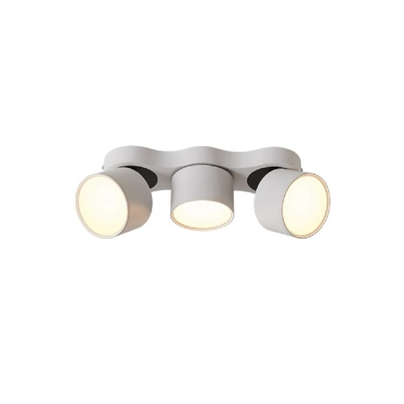 Nylaeara Three-heads Rotating Folding Ceiling Lamp-Neutral Decor