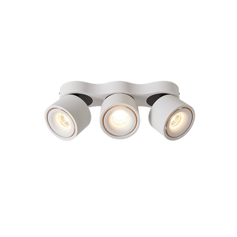 Nylaeara Three-heads Rotating Folding Ceiling Lamp-Neutral Decor