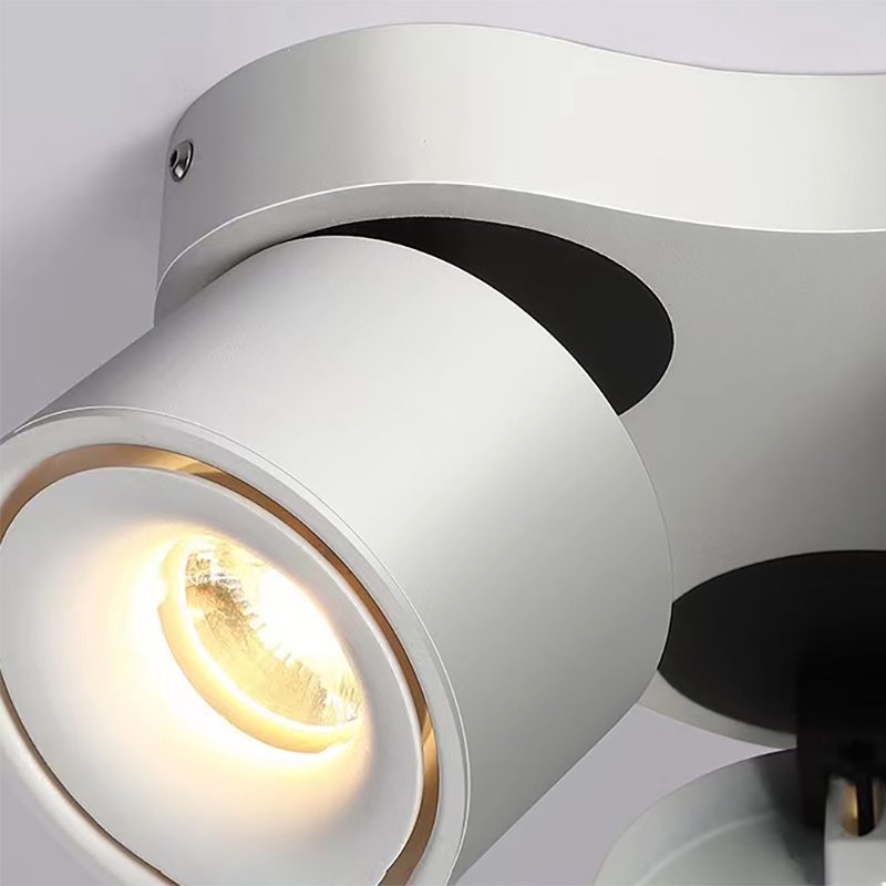 Nylaeara Three-heads Rotating Folding Ceiling Lamp-Neutral Decor