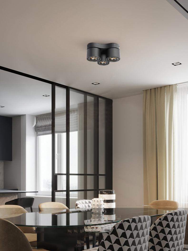Phelan Rotating Folding Three Head Spotlight Ceiling lamp-Neutral Decor