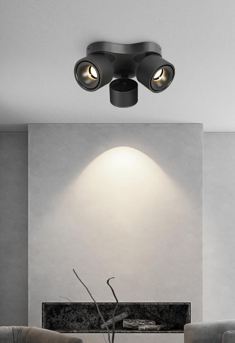Phelan Rotating Folding Three Head Spotlight Ceiling lamp-Neutral Decor