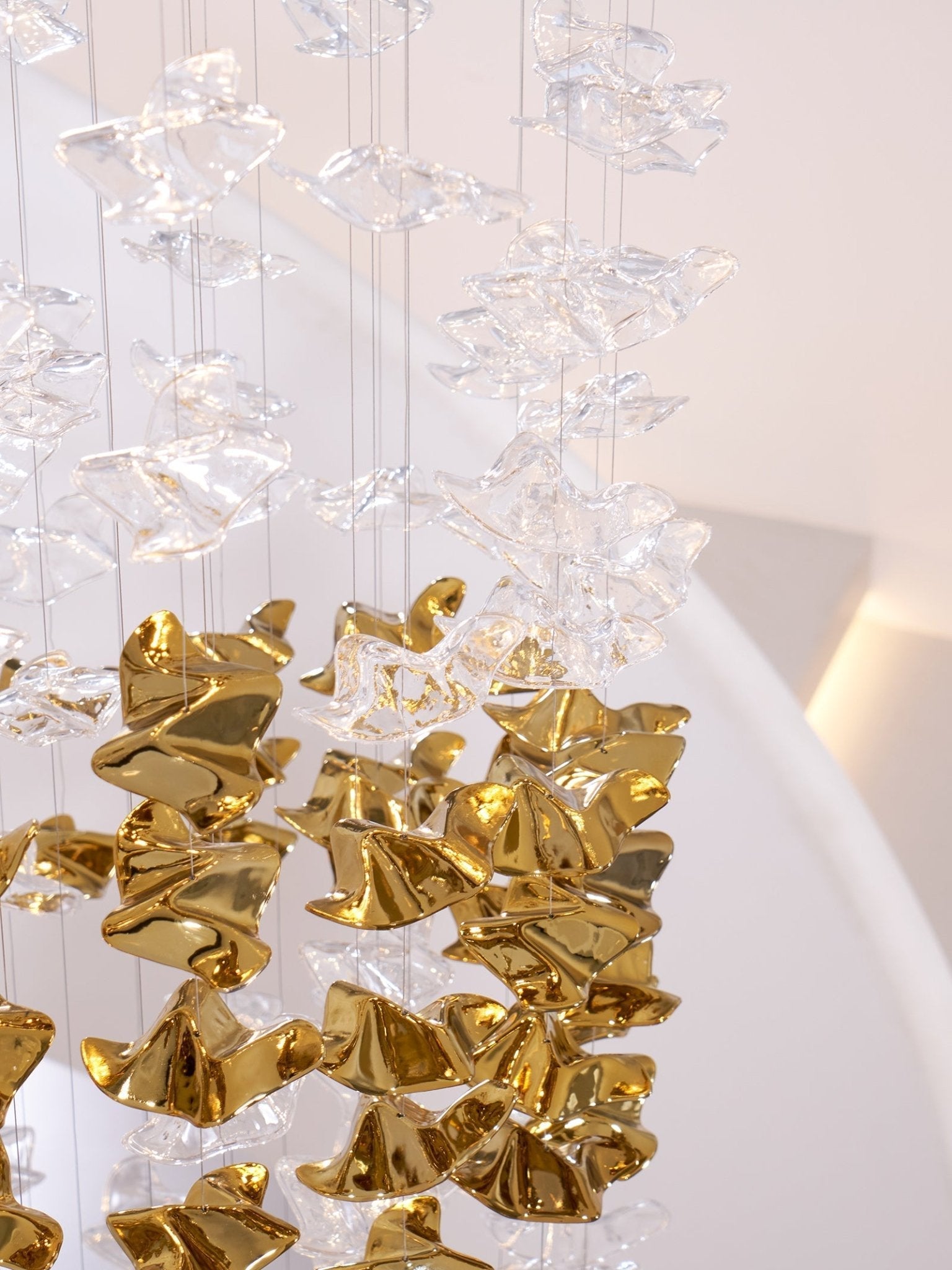Teloz Luxury Tidal Art Glass Pendants Lamp-Neutral Decor
