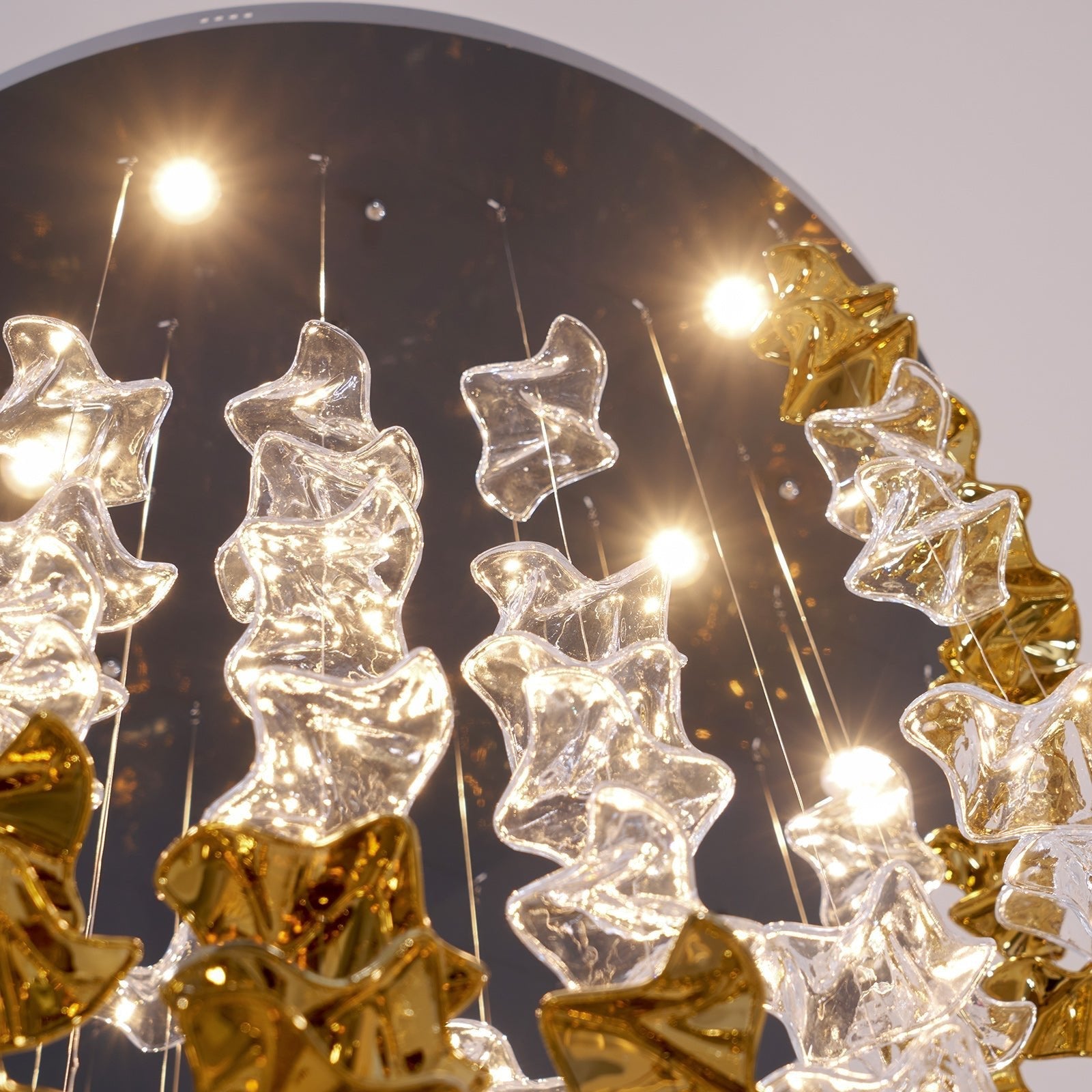Lisk Luxury Brass Linear Chandelier-Neutral Decor