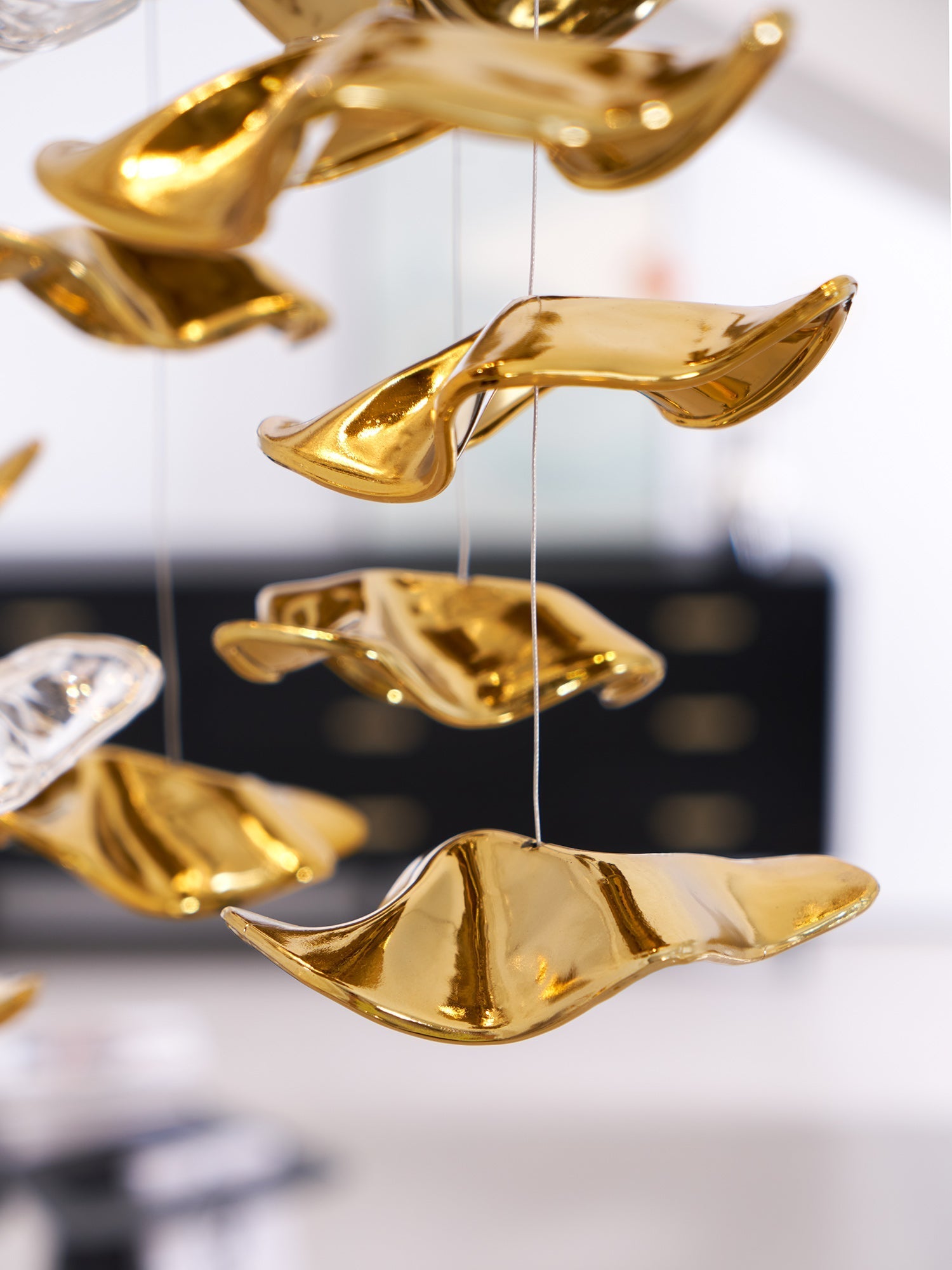 Teloz Luxury Tidal Art Glass Pendants Lamp-Neutral Decor