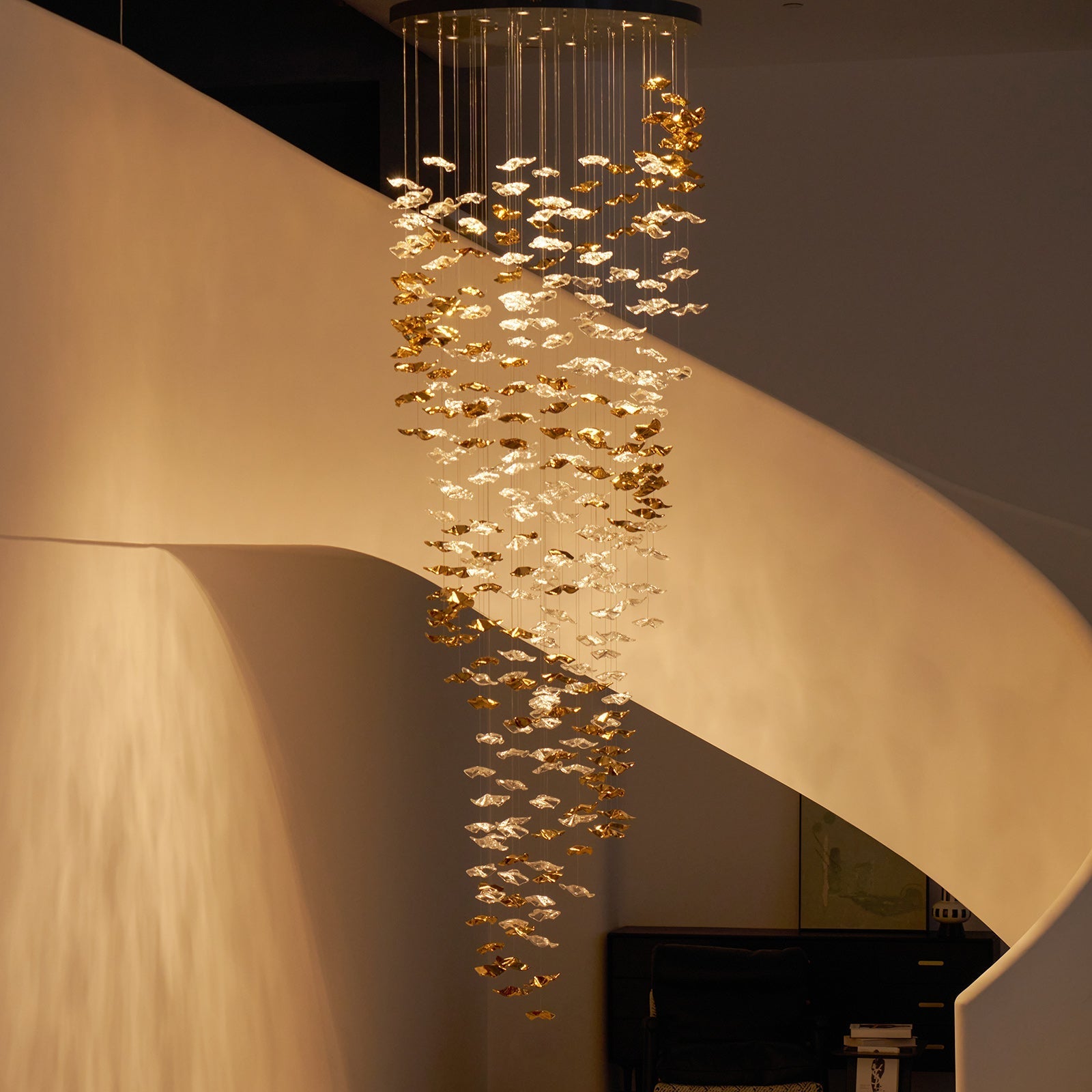 Teloz Luxury Tidal Art Glass Pendants Lamp-Neutral Decor