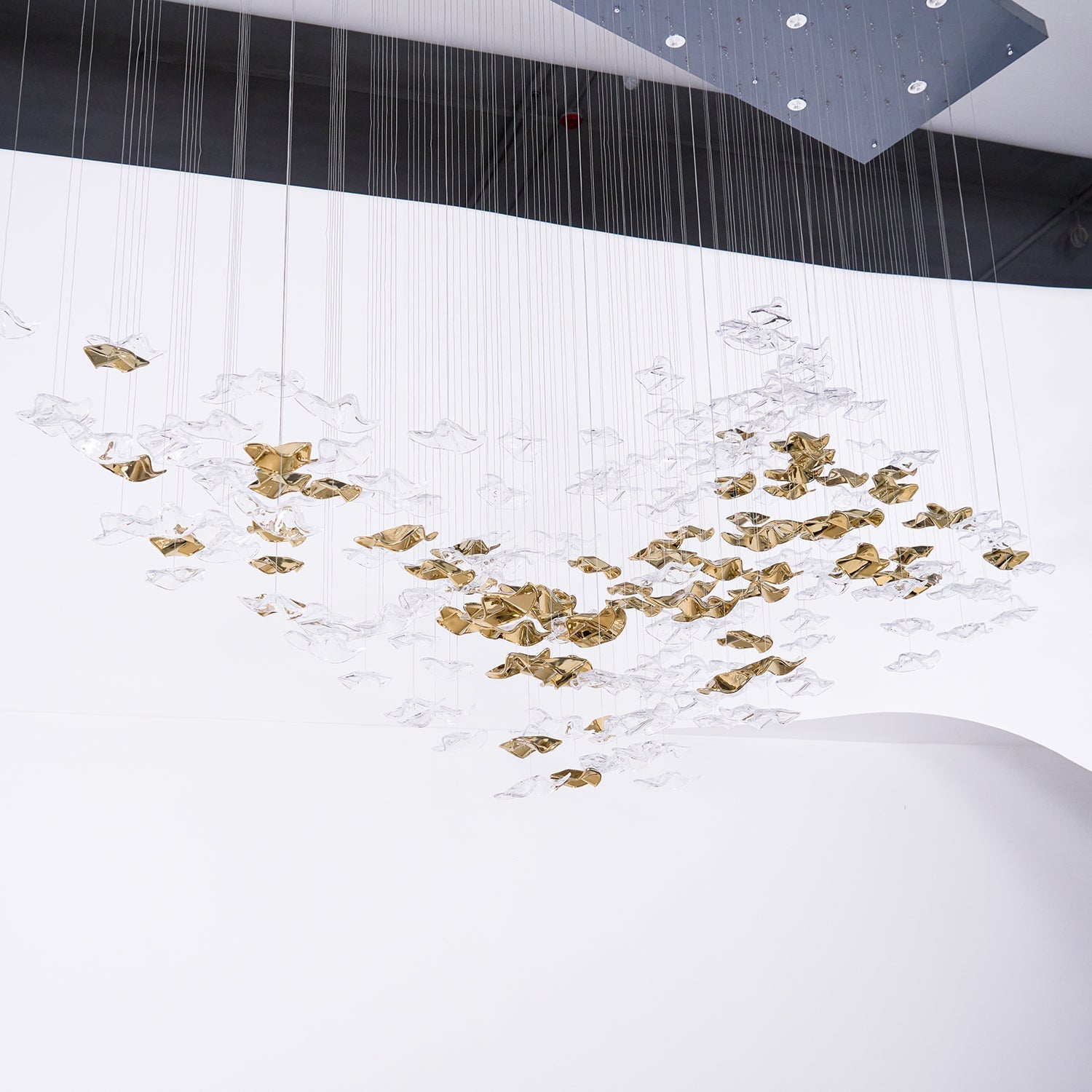 Teloz Luxury Tidal Art Glass Pendants Lamp-Neutral Decor