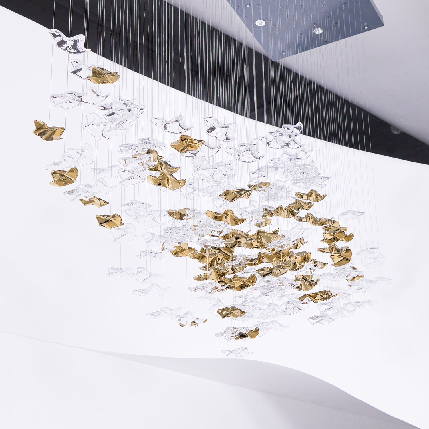 Teloz Luxury Tidal Art Glass Pendants Lamp-Neutral Decor