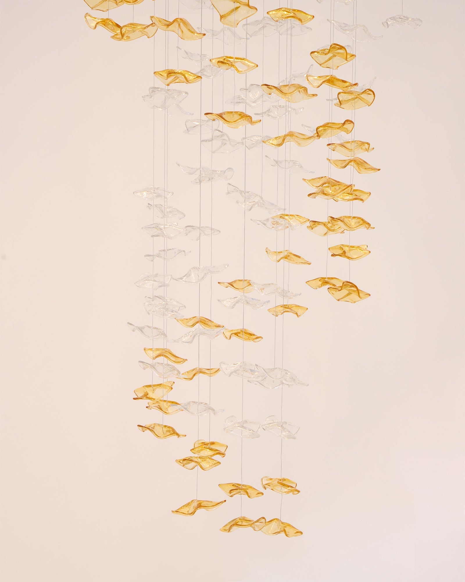Nephele Crystal Leaf Chandelier-Neutral Decor