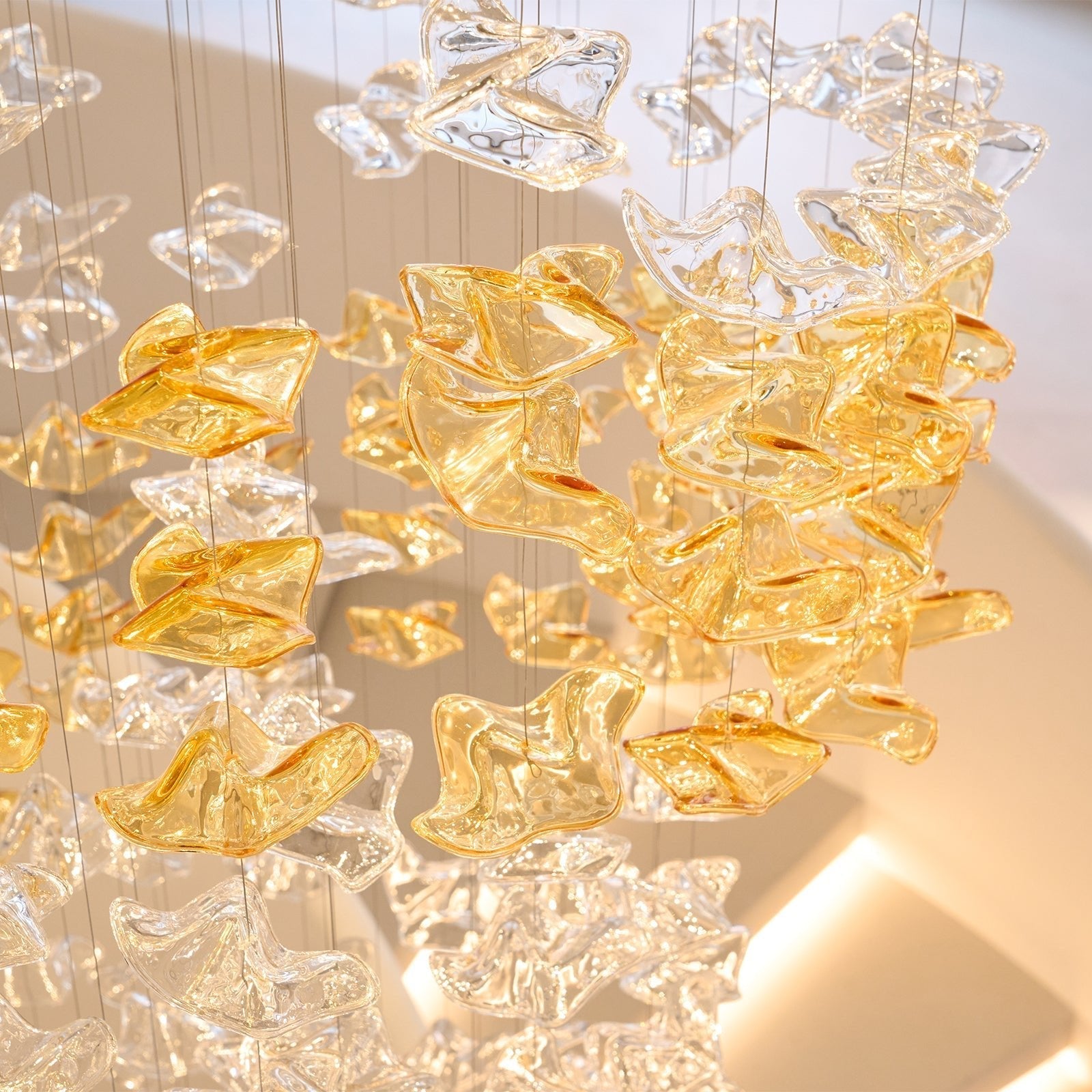 Teloz Luxury Tidal Art Glass Pendants Lamp-Neutral Decor