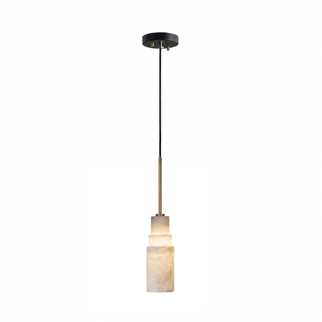 Tiered Alabaster Cluster Chandelier-Neutral Decor