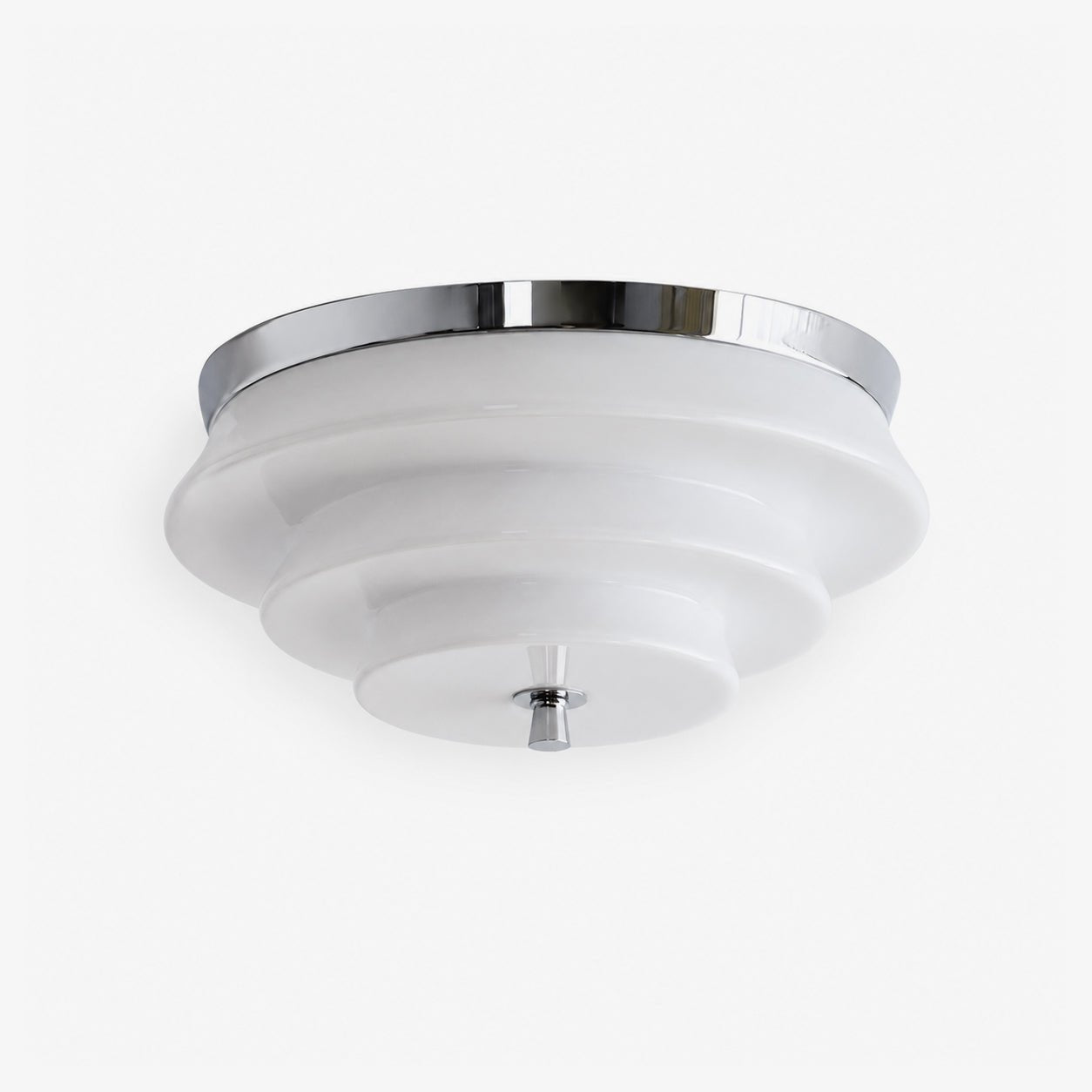 Tiered Glass Ceiling Light-Neutral Decor