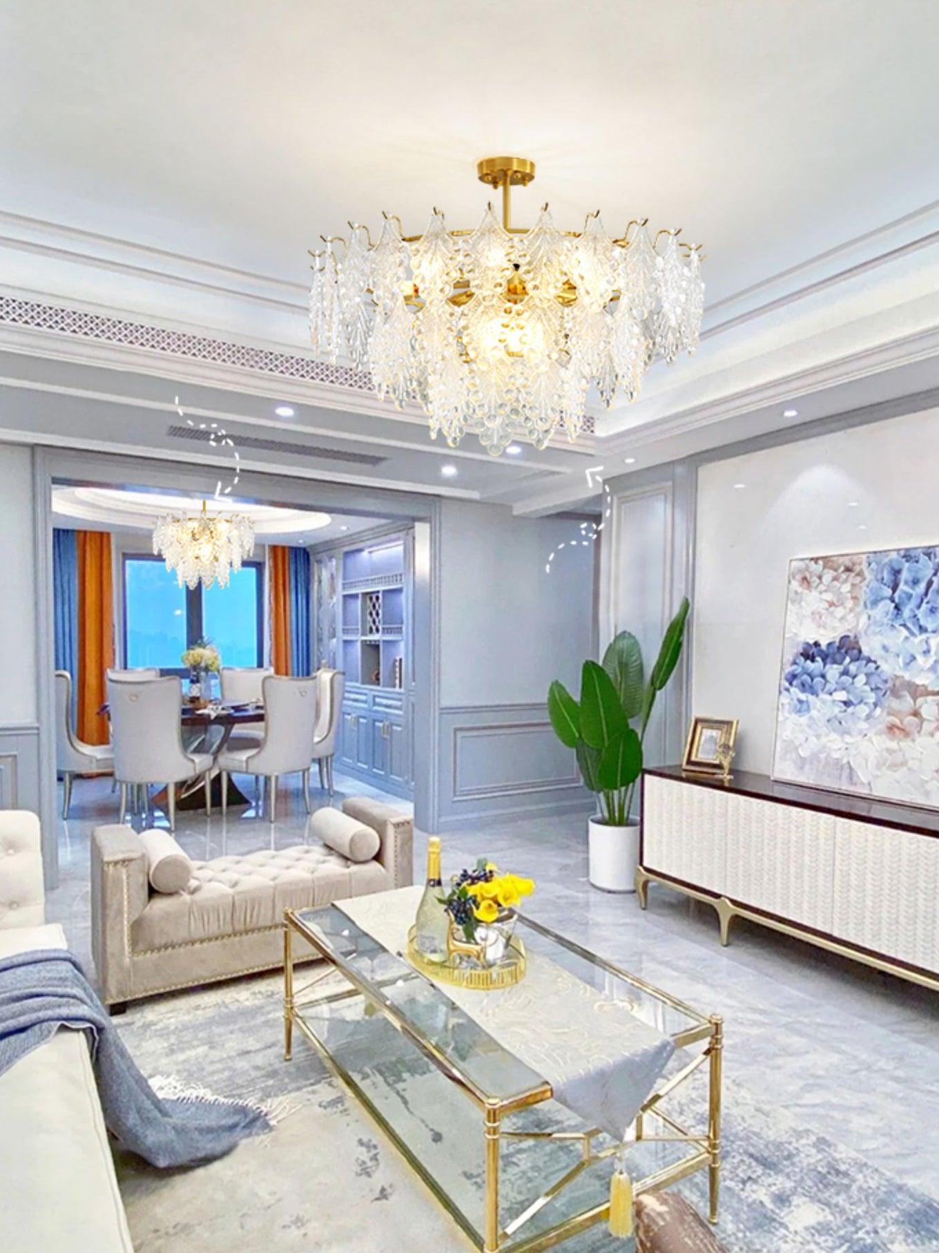 Lylorisra Crystal Chandelier-Neutral Decor