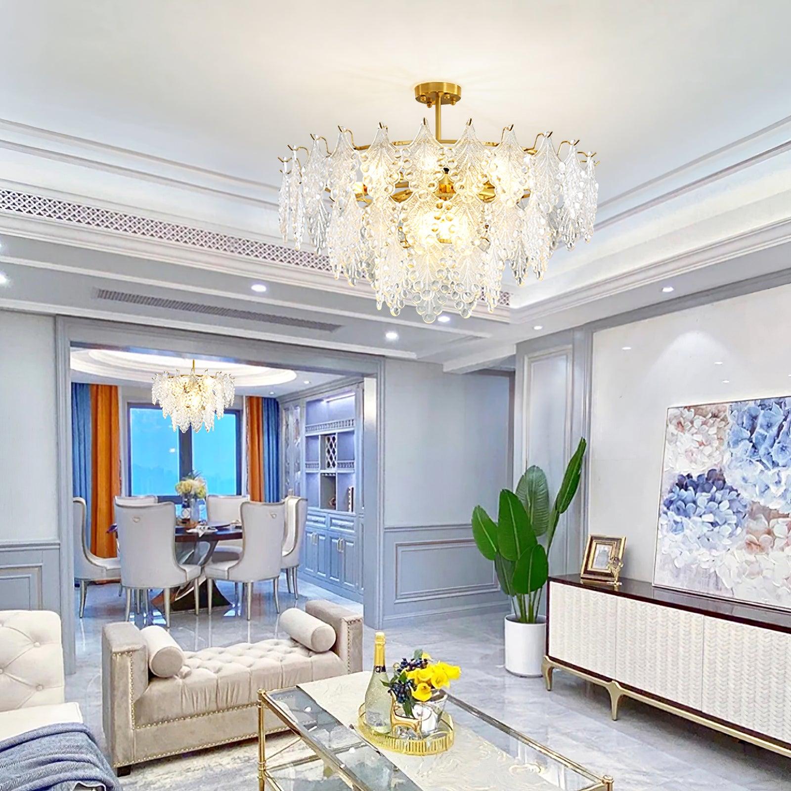 Lylorisra Crystal Chandelier-Neutral Decor
