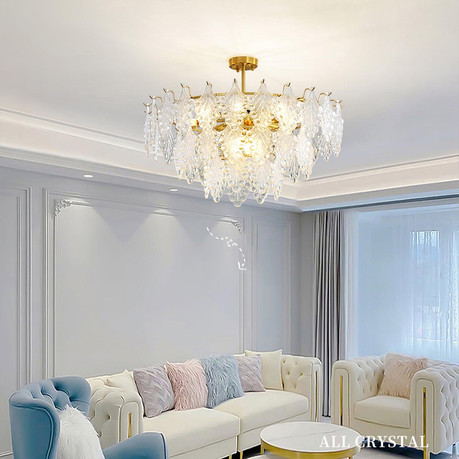 Lylorisra Crystal Chandelier-Neutral Decor