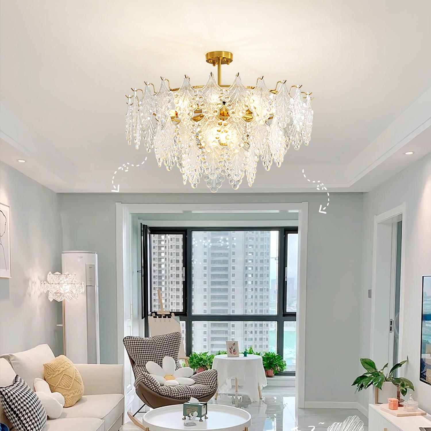 Lylorisra Crystal Chandelier-Neutral Decor