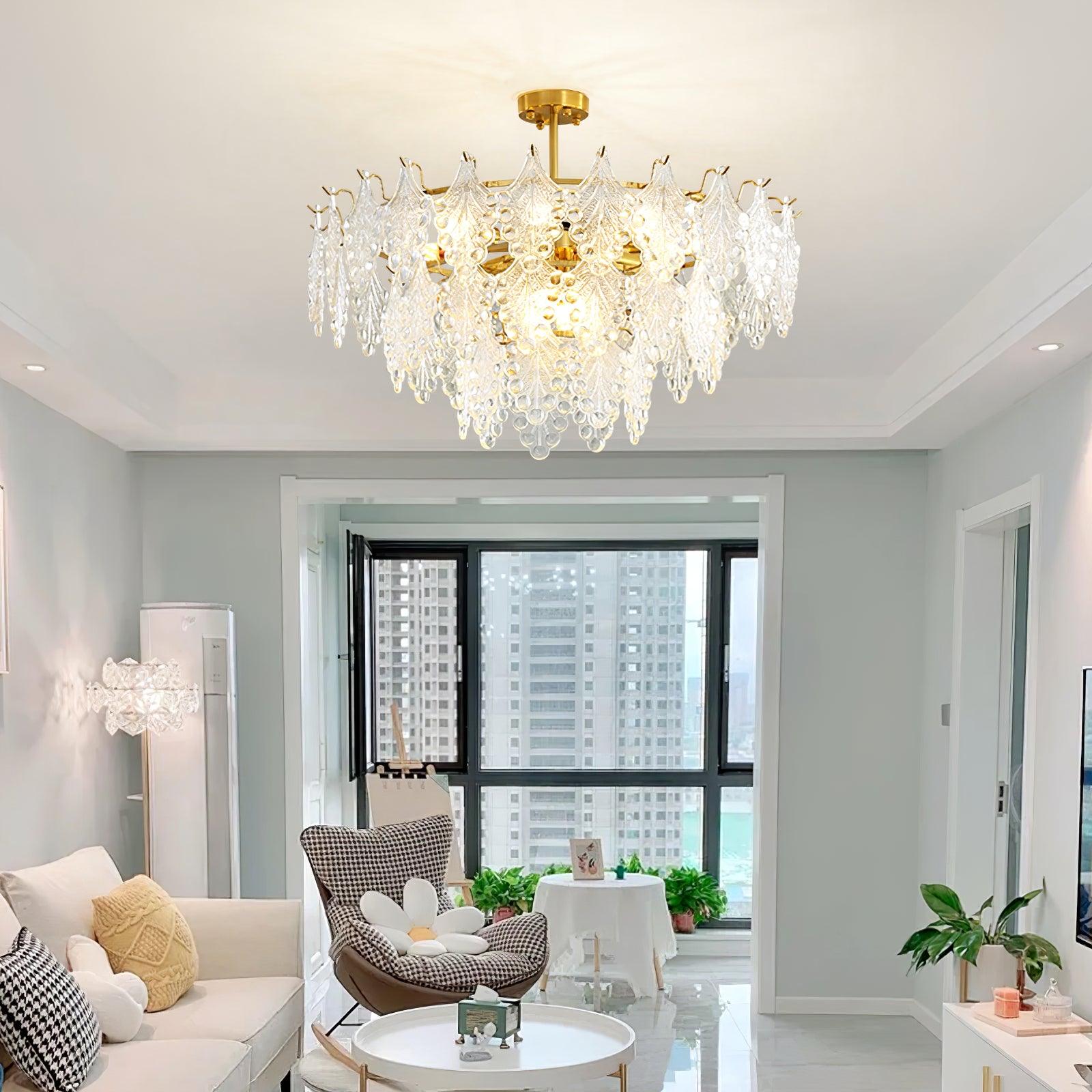Lylorisra Crystal Chandelier-Neutral Decor