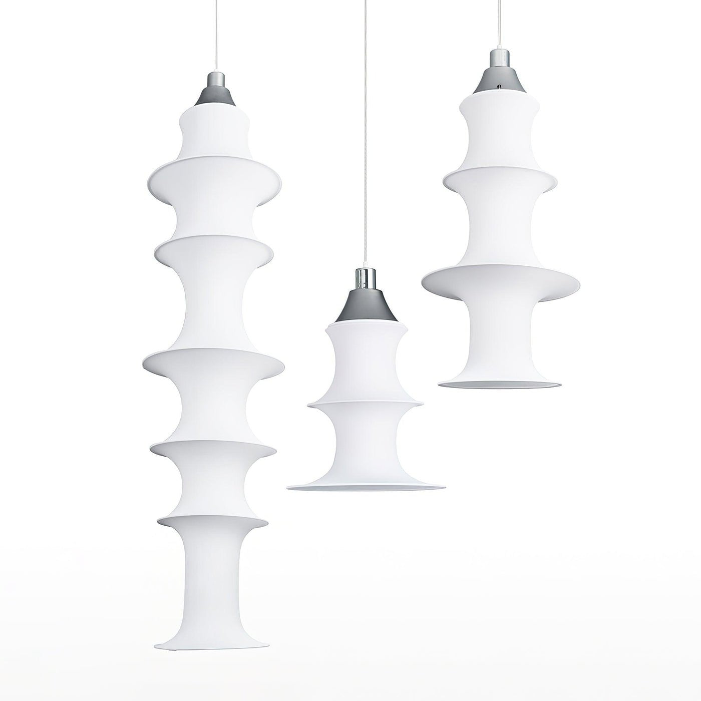 Tiered Column Pendant Light-Neutral Decor