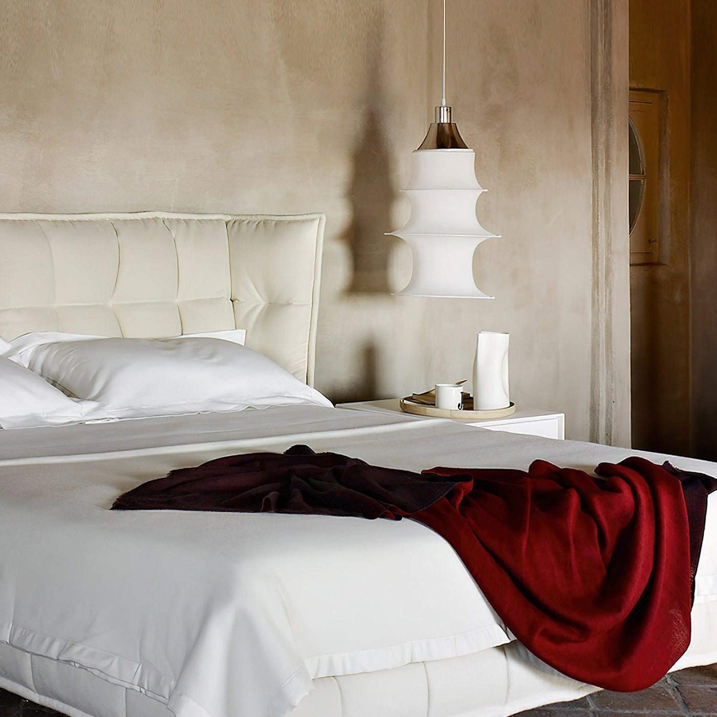 Tiered Column Pendant Light-Neutral Decor