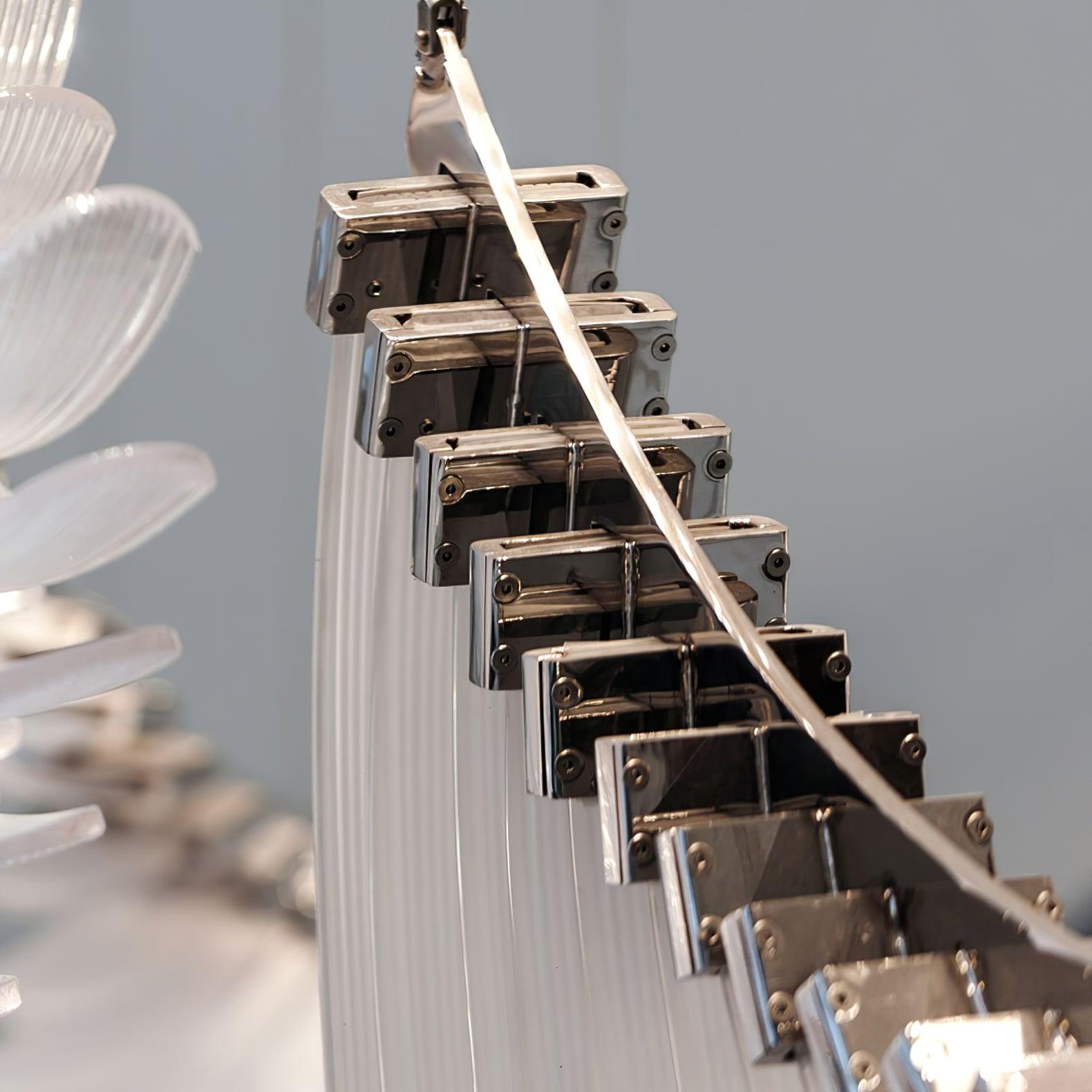 Tiered Postmodern Luxury Palmette Chandelier-Neutral Decor