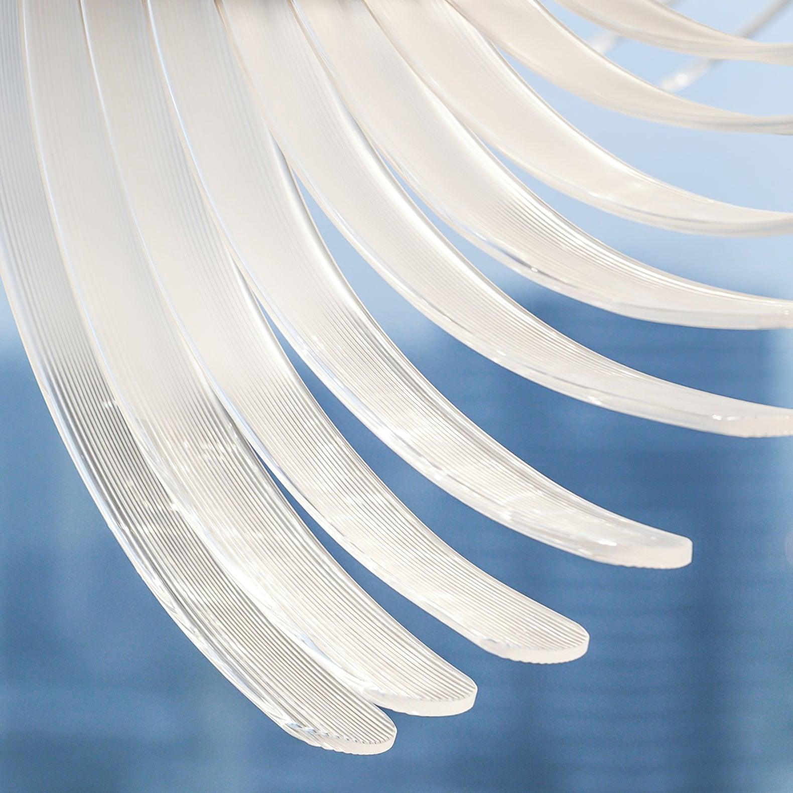 Tiered Postmodern Luxury Palmette Chandelier-Neutral Decor