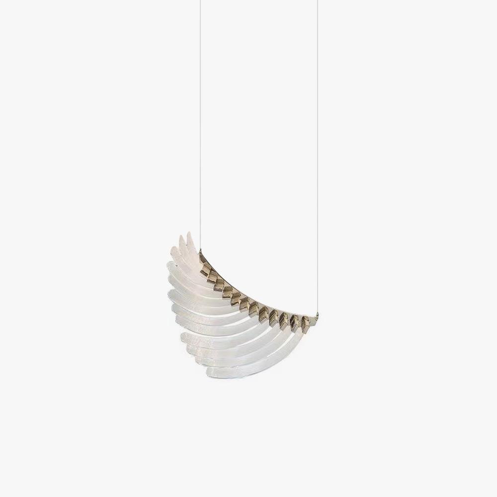 Tiered Postmodern Luxury Palmette Chandelier-Neutral Decor