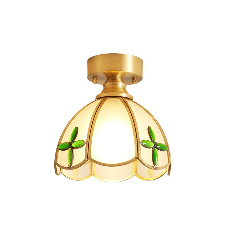 Revely Ceiling Light Vintage Floral Stainedglass-Neutral Decor