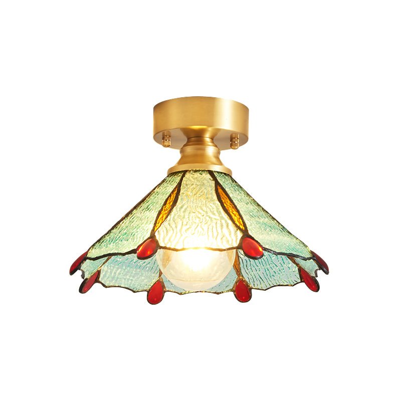 Revely Ceiling Light Vintage Floral Stainedglass-Neutral Decor