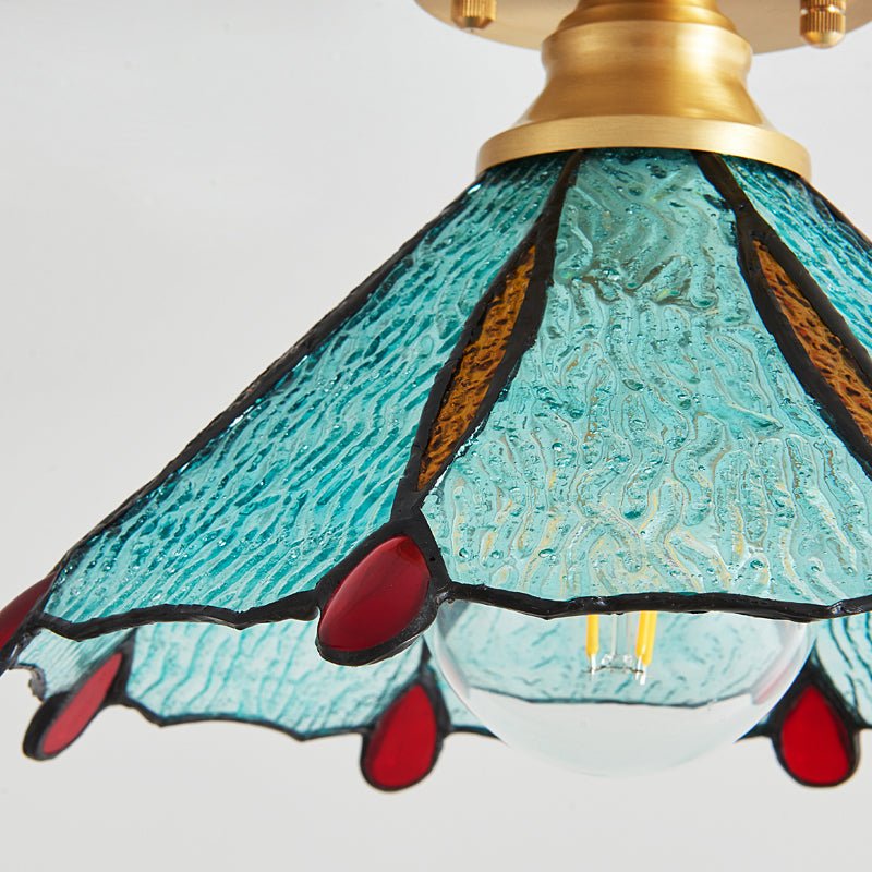 Revely Ceiling Light Vintage Floral Stainedglass-Neutral Decor
