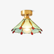 Revely Ceiling Light Vintage Floral Stainedglass-Neutral Decor