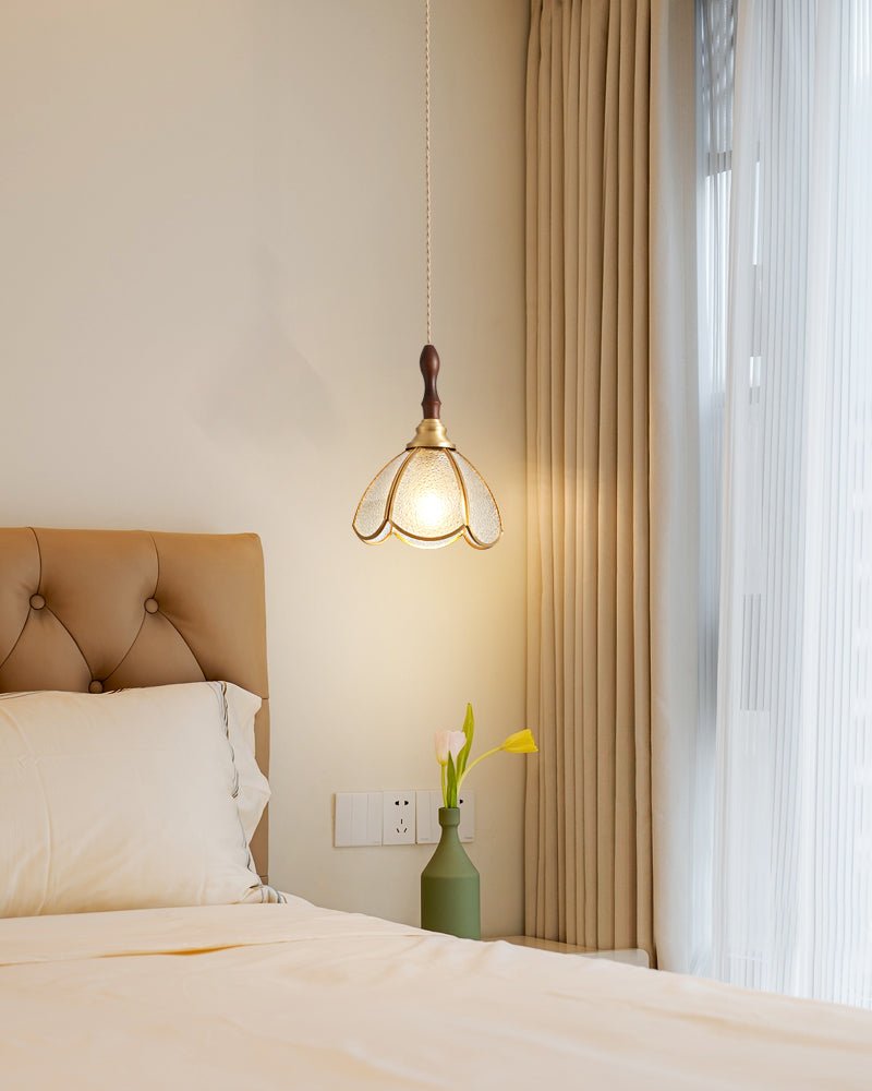 Floraner Brass & Glass Pendant Lamp-Neutral Decor