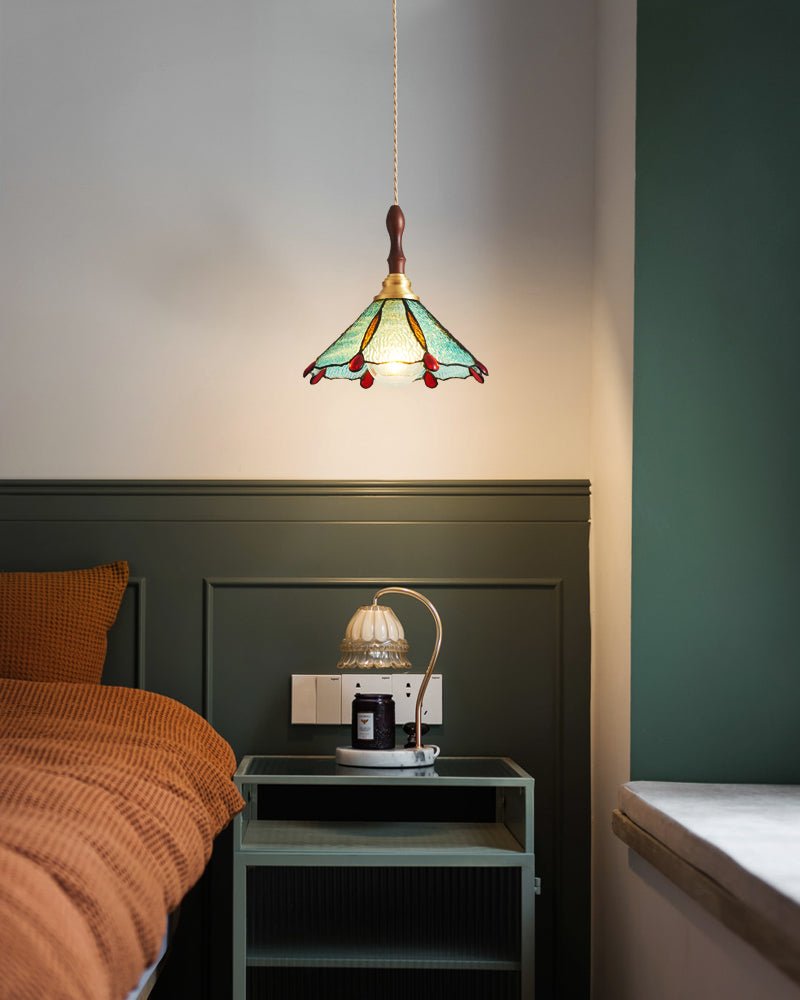 Floraner Brass & Glass Pendant Lamp-Neutral Decor