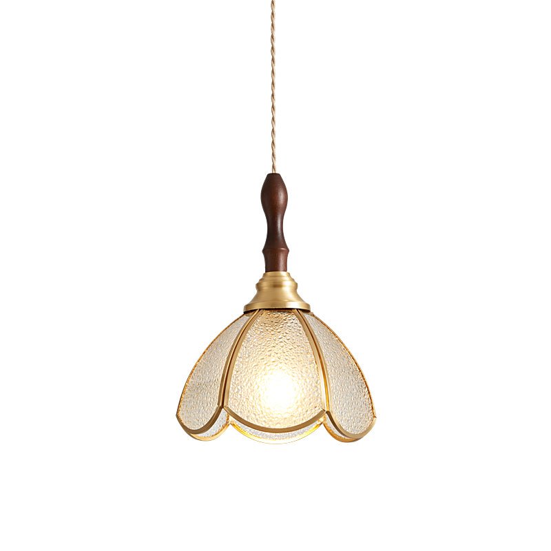 Floraner Brass & Glass Pendant Lamp-Neutral Decor