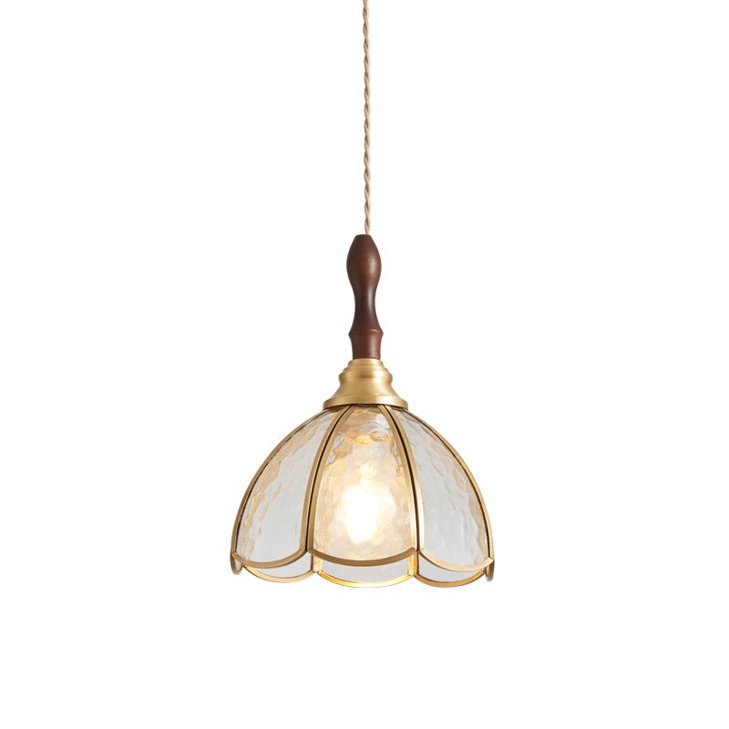 Floraner Brass & Glass Pendant Lamp-Neutral Decor