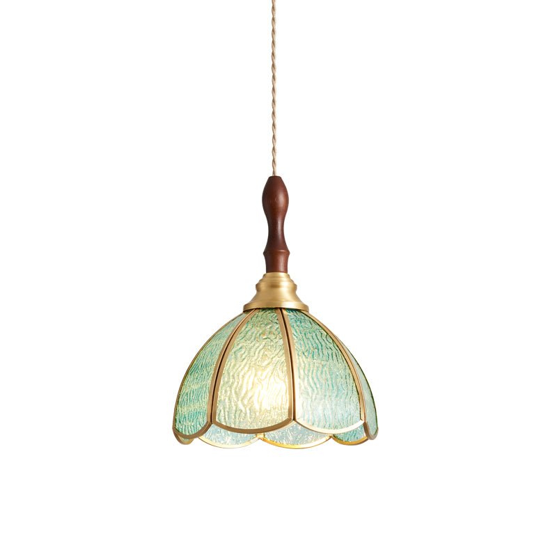 Floraner Brass & Glass Pendant Lamp-Neutral Decor