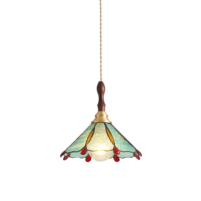 Floraner Brass & Glass Pendant Lamp-Neutral Decor