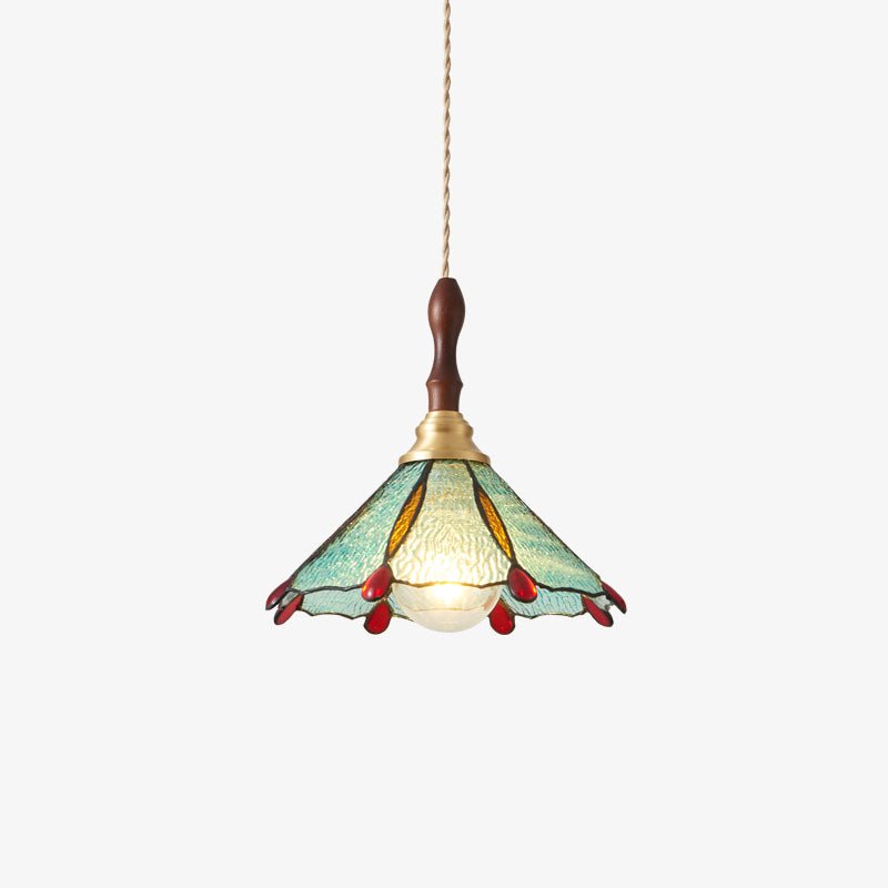 Floraner Brass & Glass Pendant Lamp-Neutral Decor