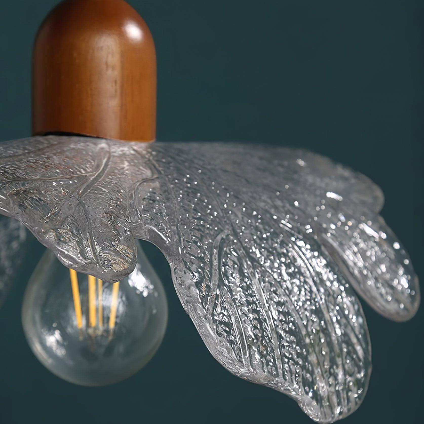 Pendant Lamp Tiffany-Style Glass Floral Shade Art