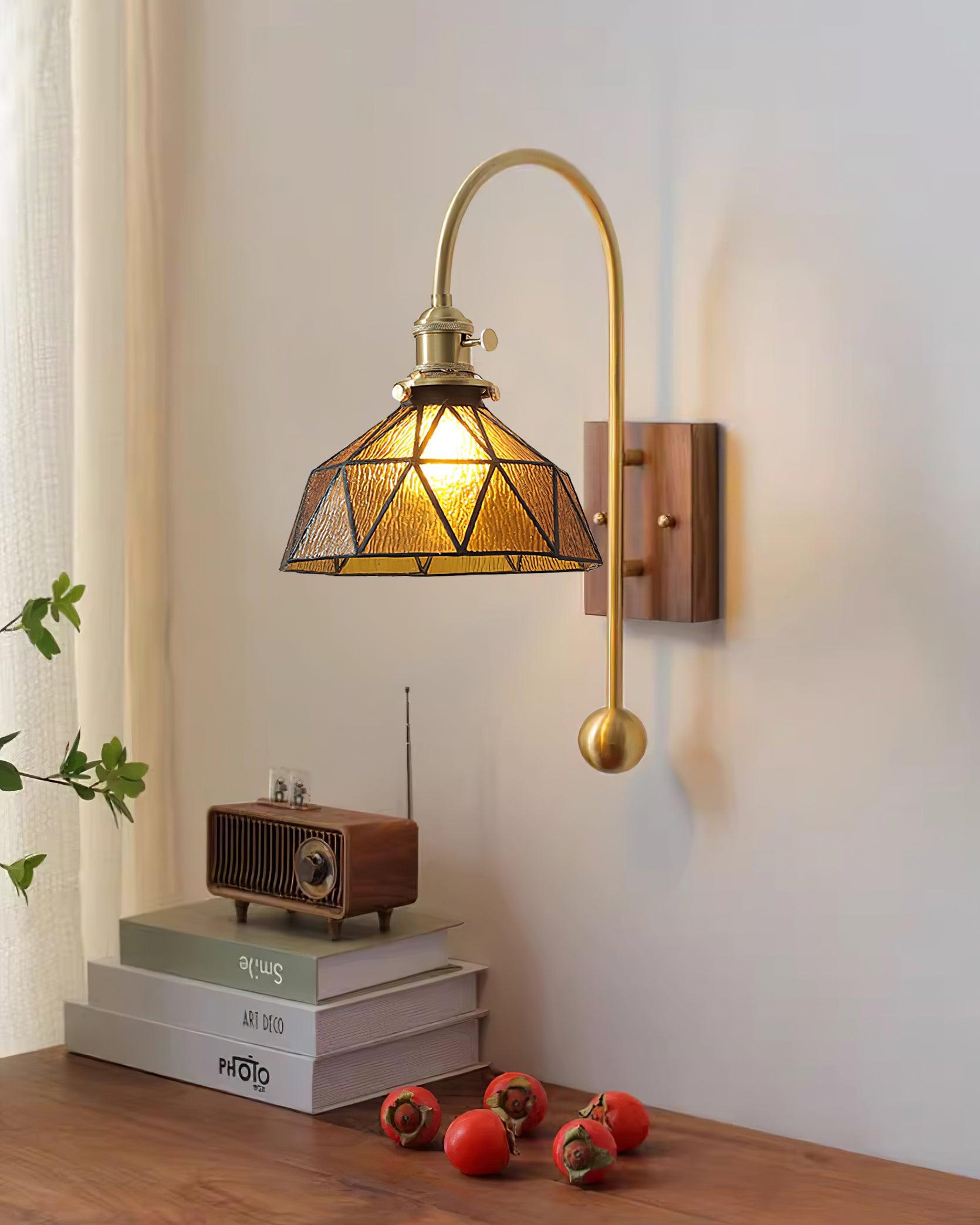 Vorelle Vintage Stained Wall Light