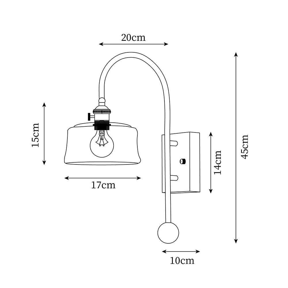 Vorelle Vintage Stained Wall Light