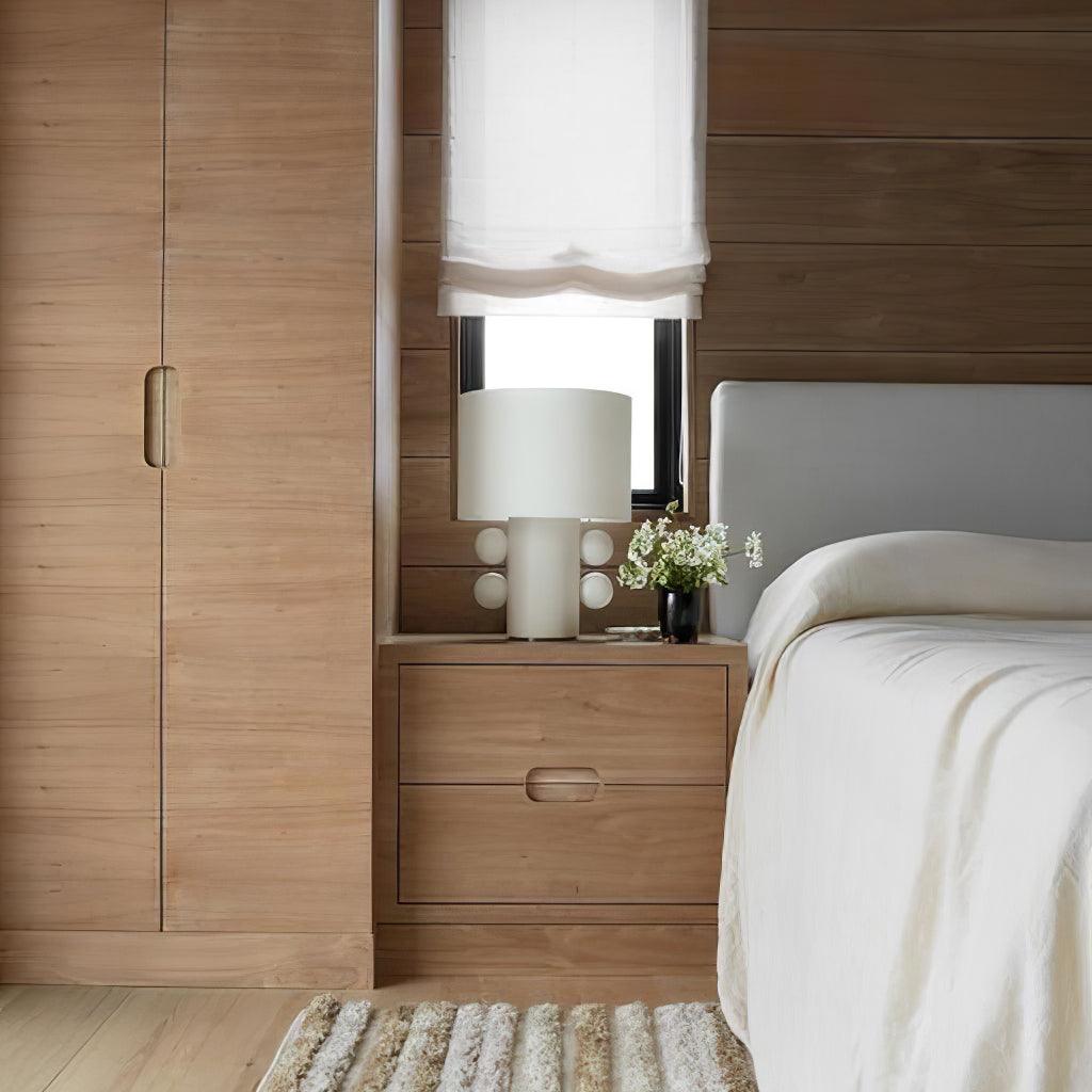 Nixu Fabric Whimsical Table Lamp-Neutral Decor