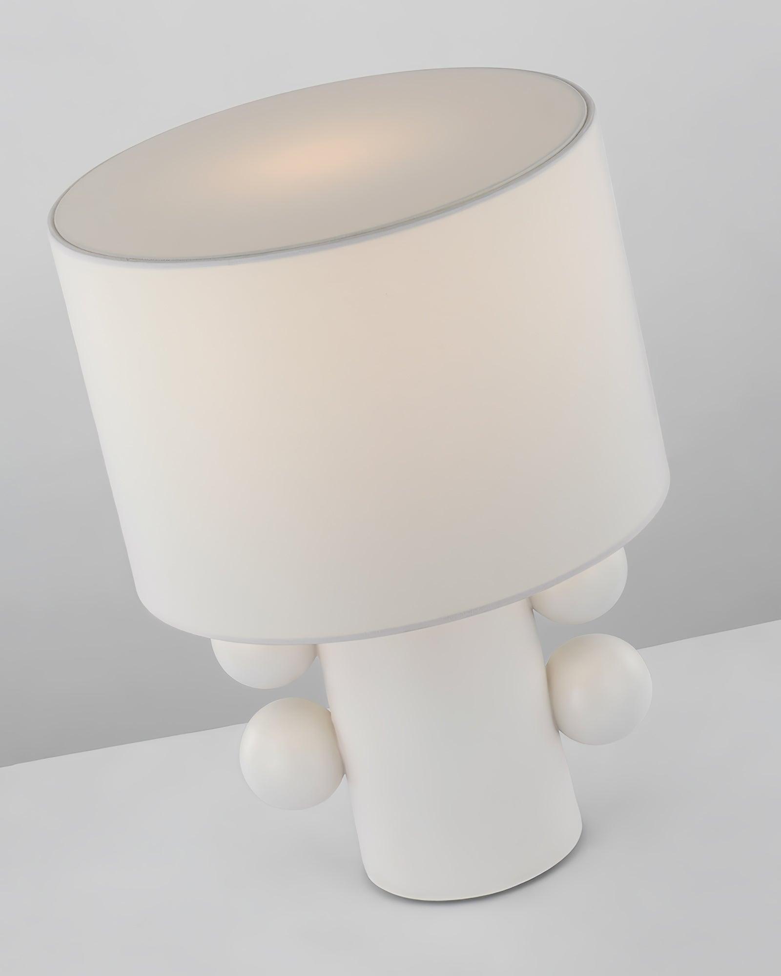 Nixu Fabric Whimsical Table Lamp-Neutral Decor