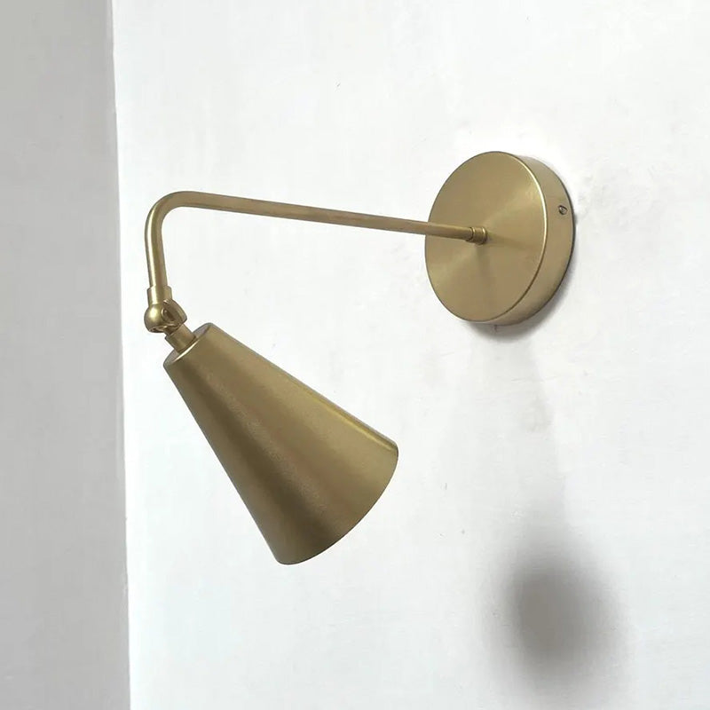 Dimensional drawing of the Tilt Cone Wall Lamp with measurements.