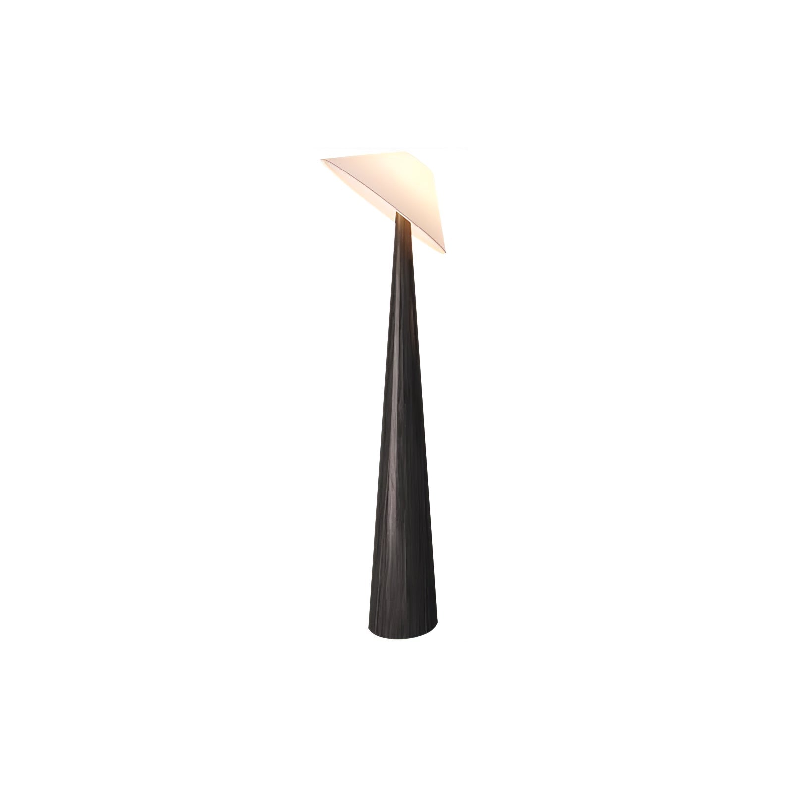 Apex Wooden Tapered Floor Lamp-Neutral Decor