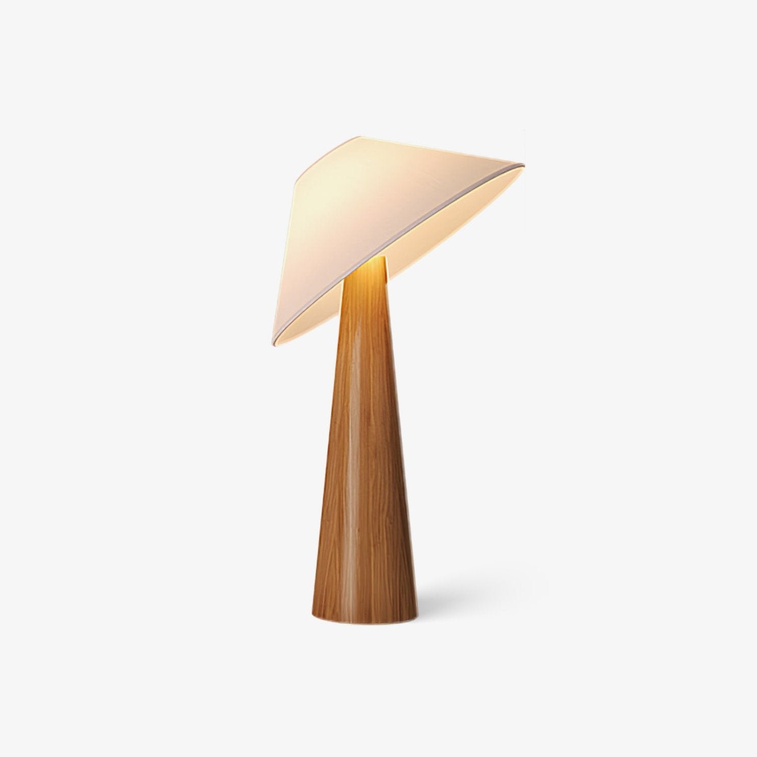Vosile Sculptural Wood Table Lamp-Neutral Decor