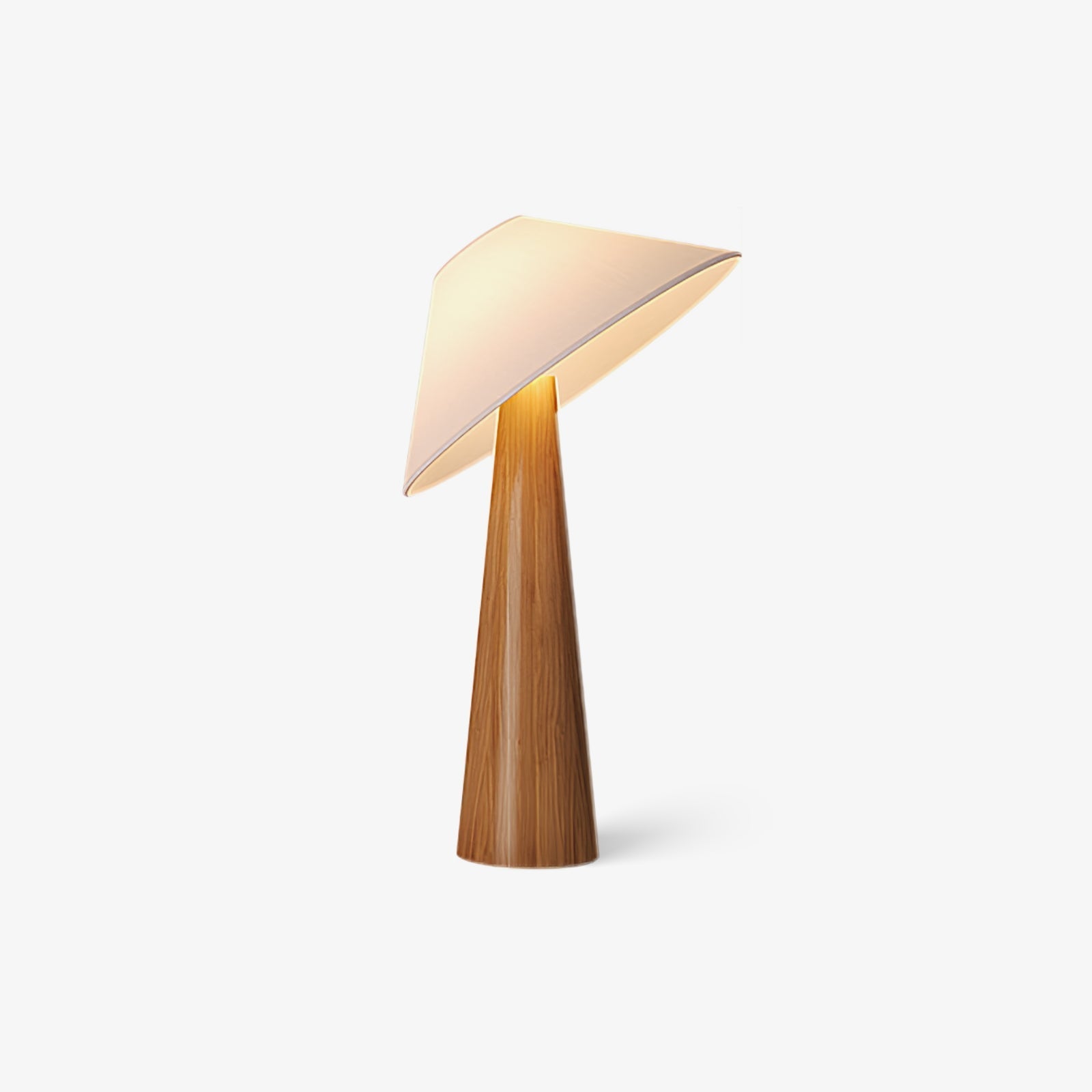 Vosile Sculptural Wood Table Lamp-Neutral Decor