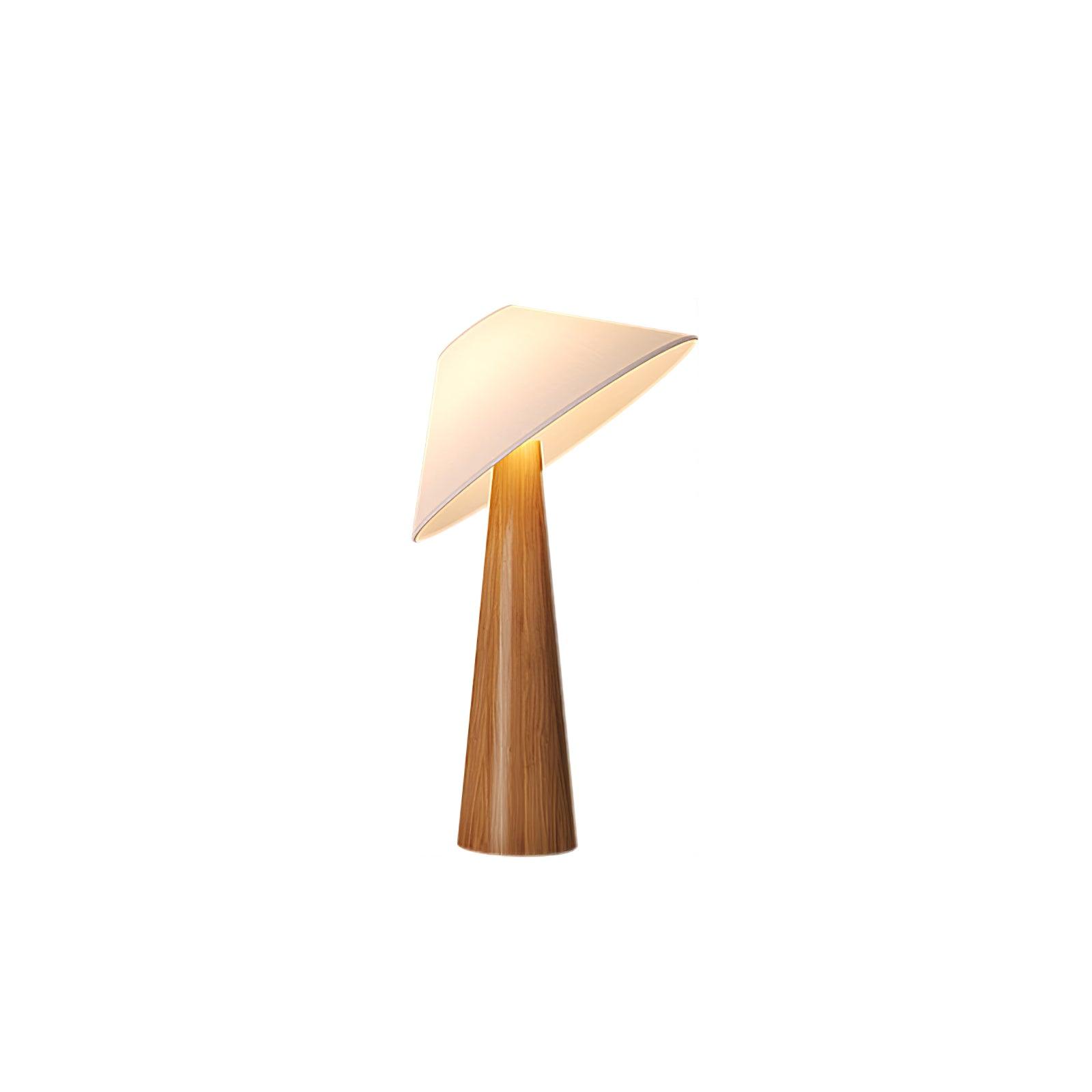 Vosile Sculptural Wood Table Lamp-Neutral Decor