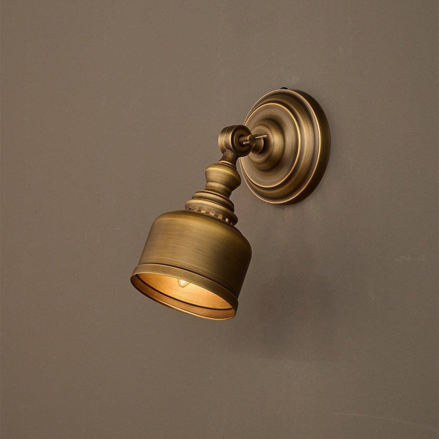 Front view of the Timarron Wall Lamp showcasing its compact profile.