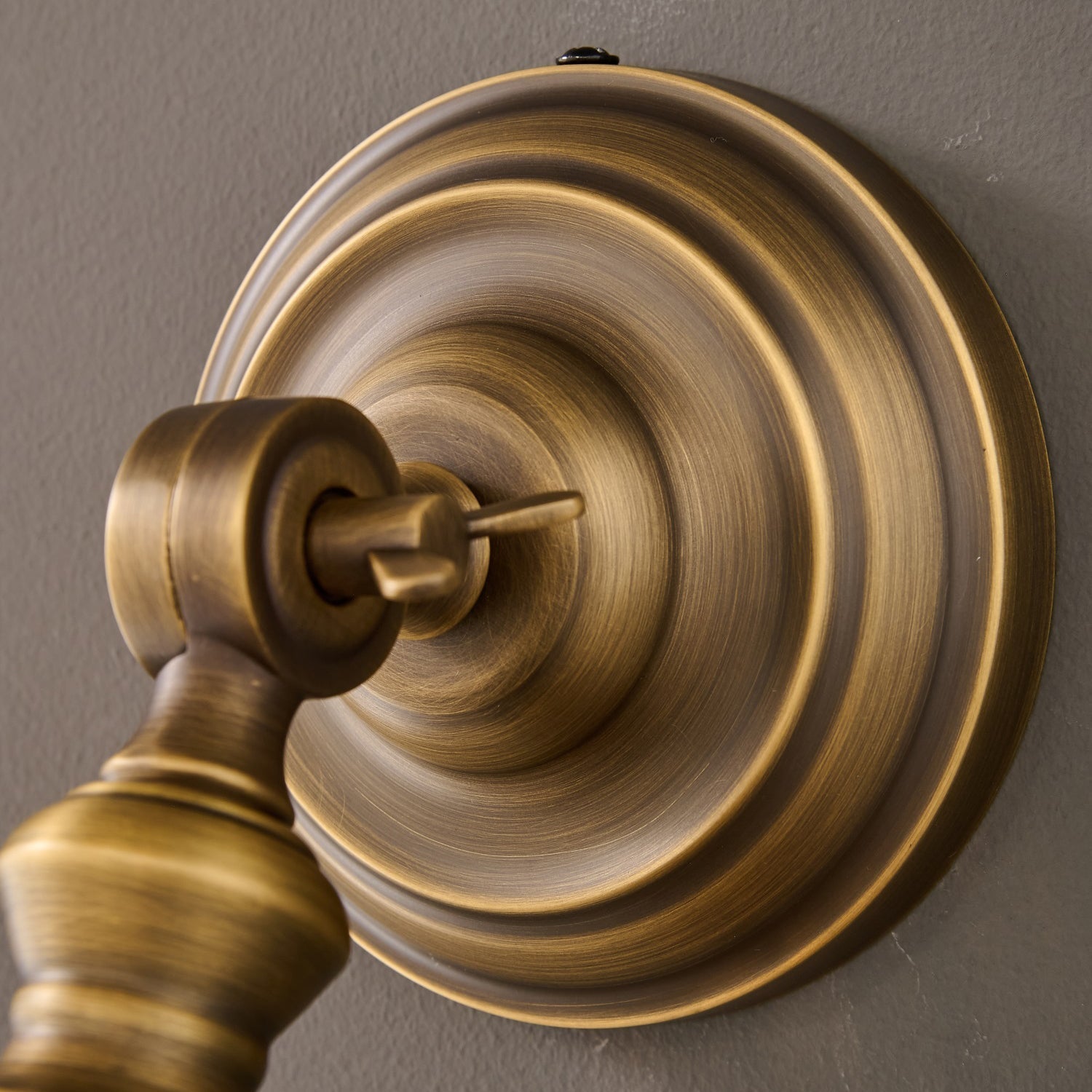 Another angle of the Timarron lamp in a hallway setting.